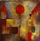 Paul Klee Canvas Paintings - Red Ballon